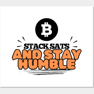 Stack Sats Bitcoin Bitcoiner Posters and Art